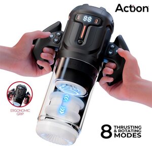 Action Zyon Advanced Automatic Thrusting And Rotating Masturbator