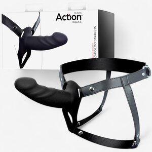 Action Kevin Hollow Strap On Dildo and Harness S