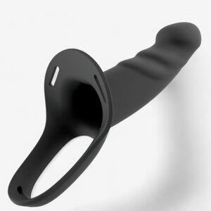 Action Kevin Hollow Strap On Dildo and Harness L