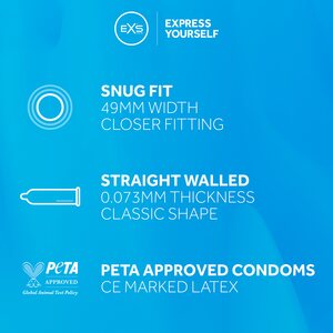 EXS Condoms Snug Fit Condoms 12 pcs