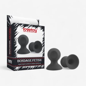 Lovetoy Black Nipple Suckers 2 pcs