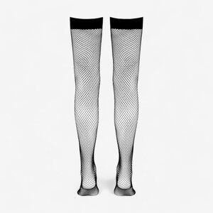 Cottelli Legwear Mustat Hold Up Sukat