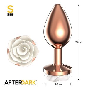 Afterdark Anal Plug White Rose Kulta