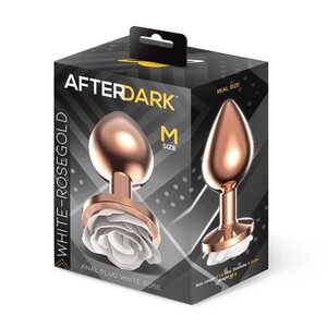 Afterdark Anal Plug White Rose Kulta