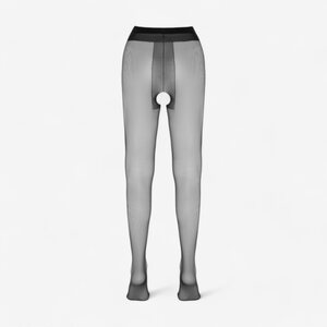 Cottelli Legwear Avosukkahousut Musta