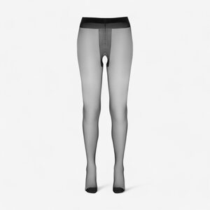 Cottelli Legwear Avosukkahousut Musta