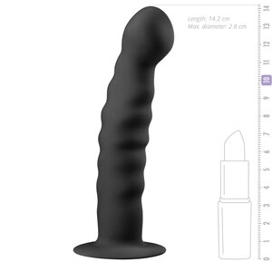 Easy Toys Silicone Suction Cup Dildo - Black