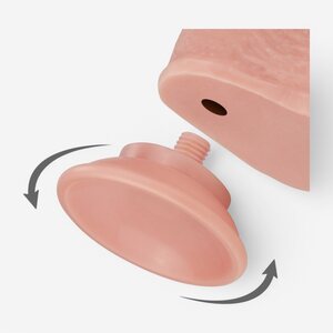 Lovetoy Dildo Sliding Skin Dual Layer Dong 17 cm
