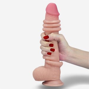 Lovetoy Dildo Sliding Skin Dual Layer Dong 17 cm