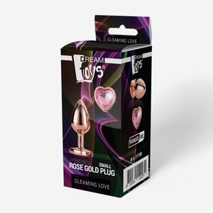 Dream Toys Metal Butt Plug S Rose Gold