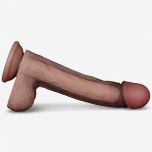 Lovetoy Dual Layered Silicone Nature Cock 22.5 cm