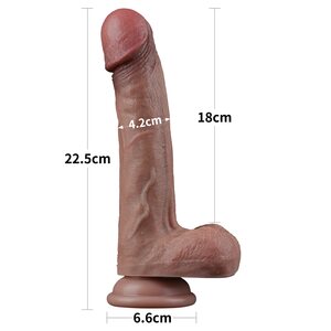 Lovetoy Dual Layered Silicone Nature Cock 22.5 cm