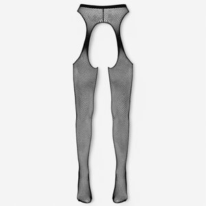 Cottelli Legwear Mustat Verkkosukkahousut