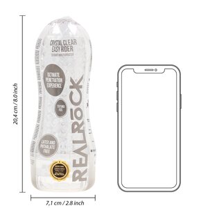 Real Rock Easy Rider Textured Masturbator Black