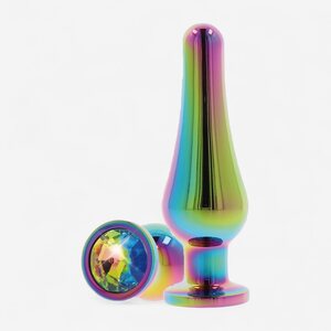 Toy Joy Metallinen Anaalitappi Rainbow Diamond Bum Bijou Large