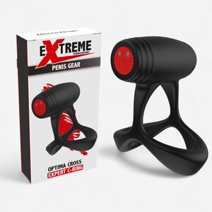 Hidden Desire Vibrating C-Ring with Clitoral Stimulator – Hidden Desires Optima Cross