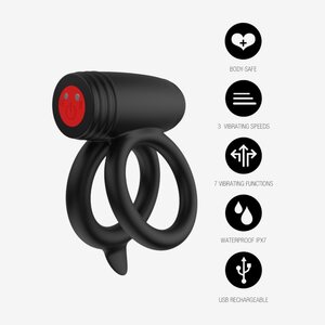 Hidden Desire Vibrating Cock & Ball Ring with Clitoral Stimulator – Hidden Desire PowerTwin