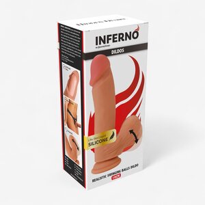 Hidden Desire Inferno Realistic Dildo – Liquid Silicone Feel, 19 cm