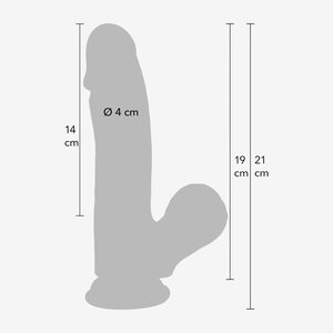 Hidden Desire Inferno Realistic Dildo – Liquid Silicone Feel, 19 cm