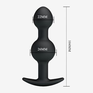 Weighted Silicone Butt Plug with Internal Metal Balls – Silent Motion Pleasure