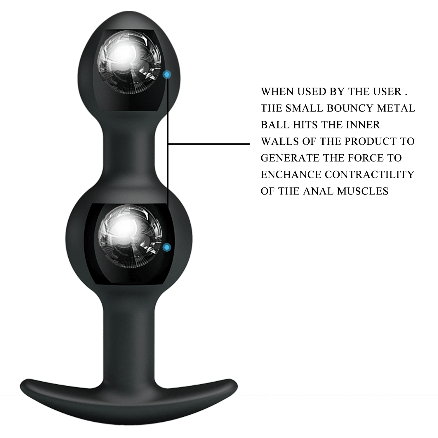 Weighted Silicone Butt Plug with Internal Metal Balls – Silent Motion Pleasure