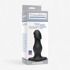 Doc Johnson TitanMen Rumpy – Large Black Butt Plug 18.5 cm