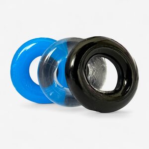 Velvess 3x Tight Fit Cock Ring Set – For Harder & Longer Erections