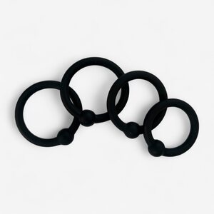 Velvess Tight Force – 4 Silicone Cock Rings for Harder and Longer Erections
