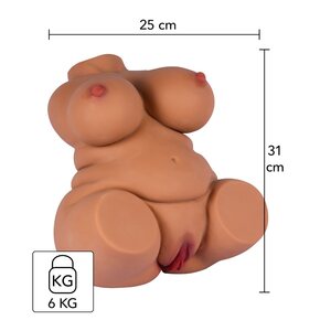 Hidden Desire Realistinen Fat BBW Seksinukke – Vagina ja Anus, 6 kg