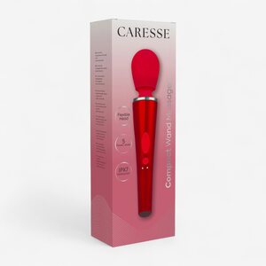 Caresse Kompakti Wand-vibraattori – Ladattava ja Hiljainen Luksushieromasauva