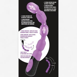 You2Toys High Beads Duo G&P Vibraattori – Kaareva ja Kahdella Moottorilla