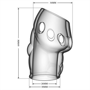 Oscar Penis Sleeve – Open Tip Thickening Enhancer