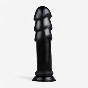 Buttr XXL Black Dildo with Suction Cup – 28.9 cm Flexible PVC
