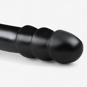 Buttr XXL Black Dildo with Suction Cup – 28.9 cm Flexible PVC
