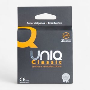 Uniq Condoms Classic 0.008 mm Latex-Free Condom 3 pcs