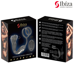 Ibiza Rotating Anal Plug & Vibrating Cock Ring – Remote Controlled for Men
