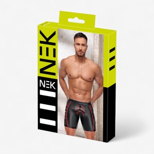 NEK Wetlook Vetoketjushortsit Miehille – Fetish-tyyliä ja Tiukkaa Istuvuutta