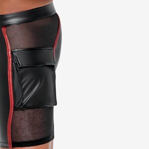 NEK Wetlook Vetoketjushortsit Miehille – Fetish-tyyliä ja Tiukkaa Istuvuutta