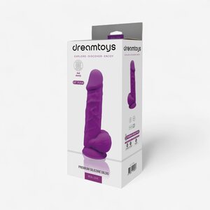 Dream Toys Realistinen Silikonidildo 21,6 cm – Kivekset & Imukuppi