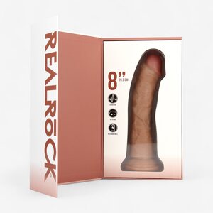 Real Rock Vibrating & Rotating Realistic Dildo 8” – Suction Cup & Rechargeable