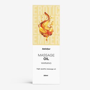 Satisfyer Warming Massage Oil – Unscented & Natural, 250 ml
