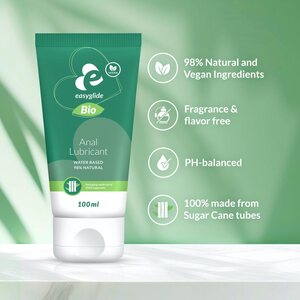 EasyGlide Anal Lubricant Bio & Natural – Water-Based, Vegan 100 ml