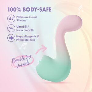 Blush Novelties Melody Tongue Vibrator – Dual-Ended Pleasure for Clit and G-Spot