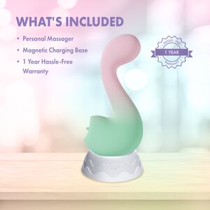 Blush Novelties Melody Tongue Vibrator – Dual-Ended Pleasure for Clit and G-Spot