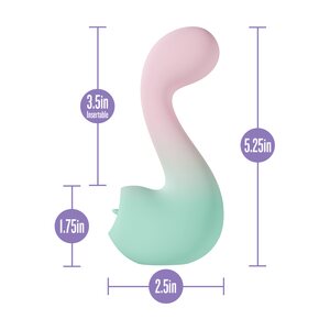 Blush Novelties Melody Tongue Vibrator – Dual-Ended Pleasure for Clit and G-Spot