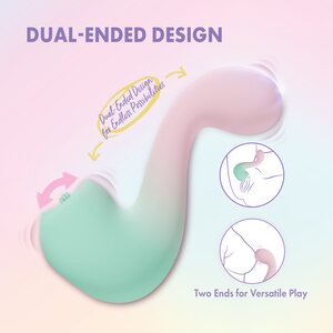 Blush Novelties Melody Tongue Vibrator – Dual-Ended Pleasure for Clit and G-Spot