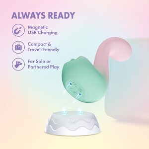 Blush Novelties Melody Tongue Vibrator – Dual-Ended Pleasure for Clit and G-Spot