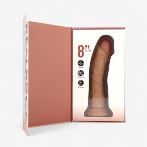 Real Rock RealRock Vibrating Realistic Dildo 8” – Suction Cup & Harness Ready
