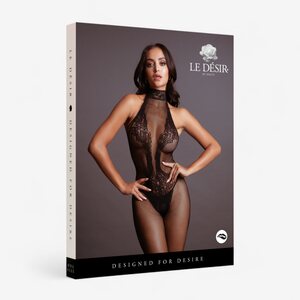 Le Desir Verkkopitsibody Avohaaralla – Halterneck Catsuit S–XL