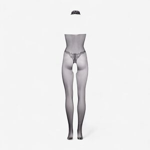 Le Desir Fishnet & Lace Bodystocking with Open Crotch – Halterneck Style (One Size S–XL